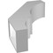 Ekena Millwork 5 1/2-in. W x 16-in. D x 24-in. H Balboa Architectural Grade PVC Knee Brace BRCP055X16X24BOA - alternate 6